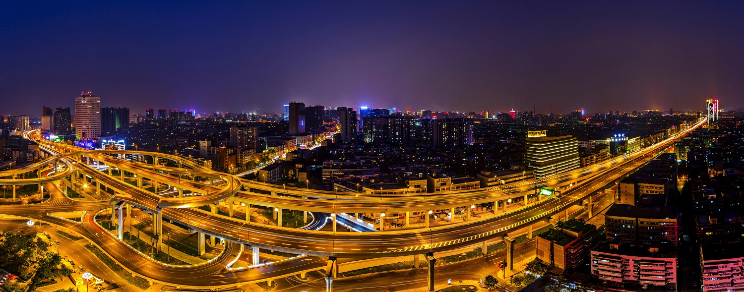 二環(huán)路營(yíng)門口立交夜景